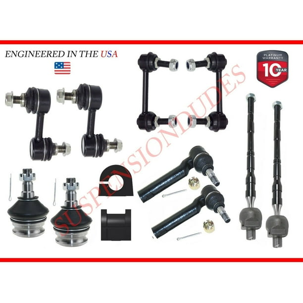 12 Piece Kit Tie Rod Control Arm Ball Joint Sway Bar Link for Chevy Pontiac Olds